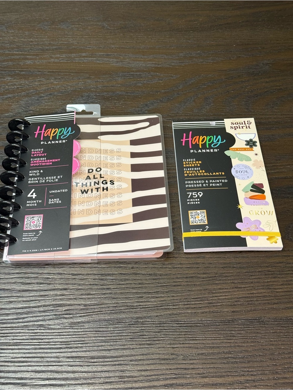 NEW Happy Planner Kind & Wild Daily Planner + Pressed & Painted Stickers